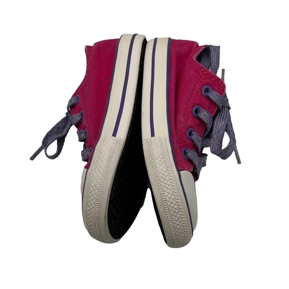 Converse All Star Pink Purple Sneakers Size 8 Toddler Girl’s
